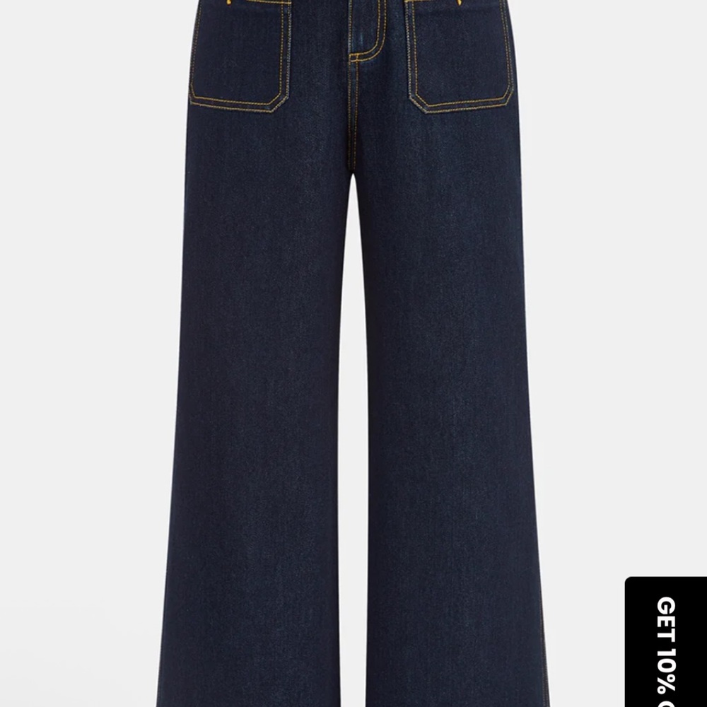Commense Dark Blue Flare Jeans - Picture 1 of 4